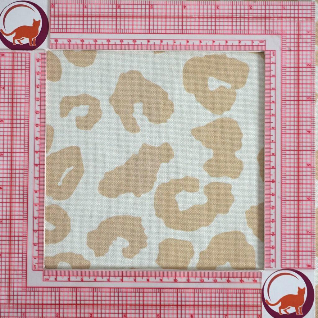 Dekostoff Canvas Leoprint beige creme